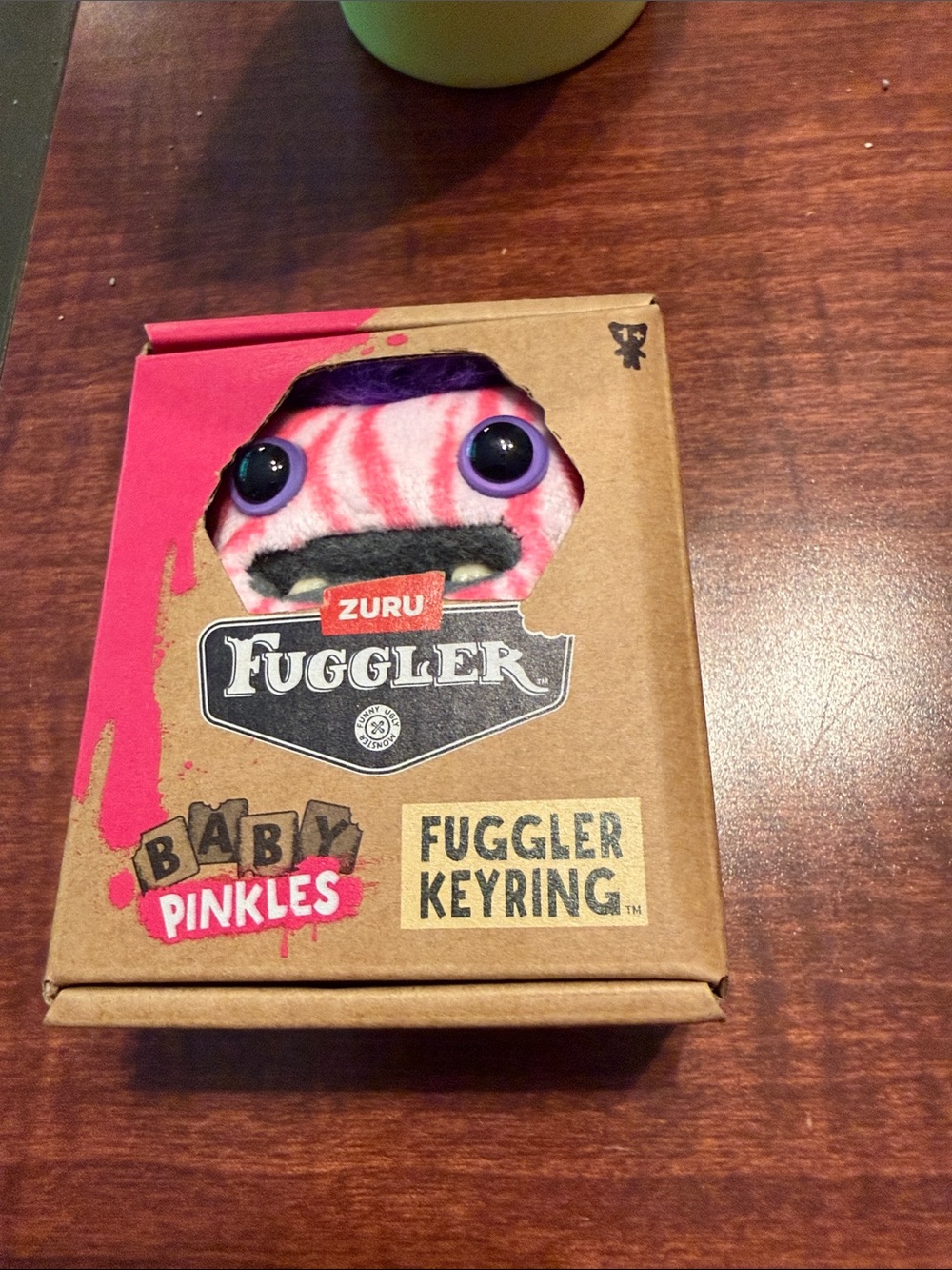 ZURU Fuggler Baby Pinkles Pink Plush Keyring - Quirky Collectible